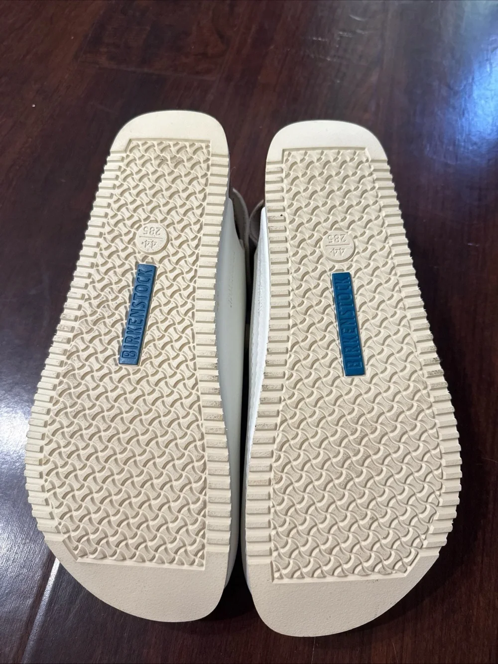 Birkenstock Tokio White Leather Buckle Adjustable Strap Men size 11 Euro 44